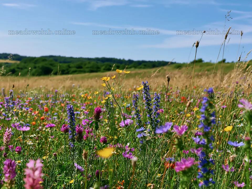 Colorful meadow with wildflowers in summer – meadow photos 9174x6866