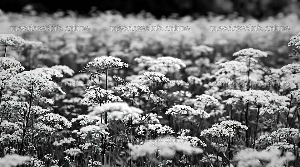 Meadow whiteout with blooming white flowers and green grass – meadow photos 10608x5938