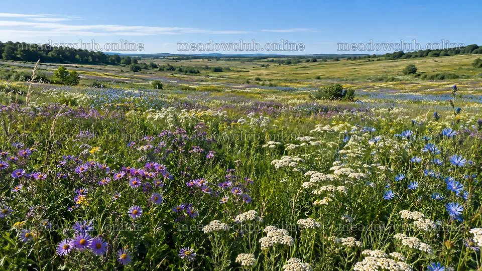 Colorful Wildflowers Across a Sunlit Meadow – meadow photos 10324x5812