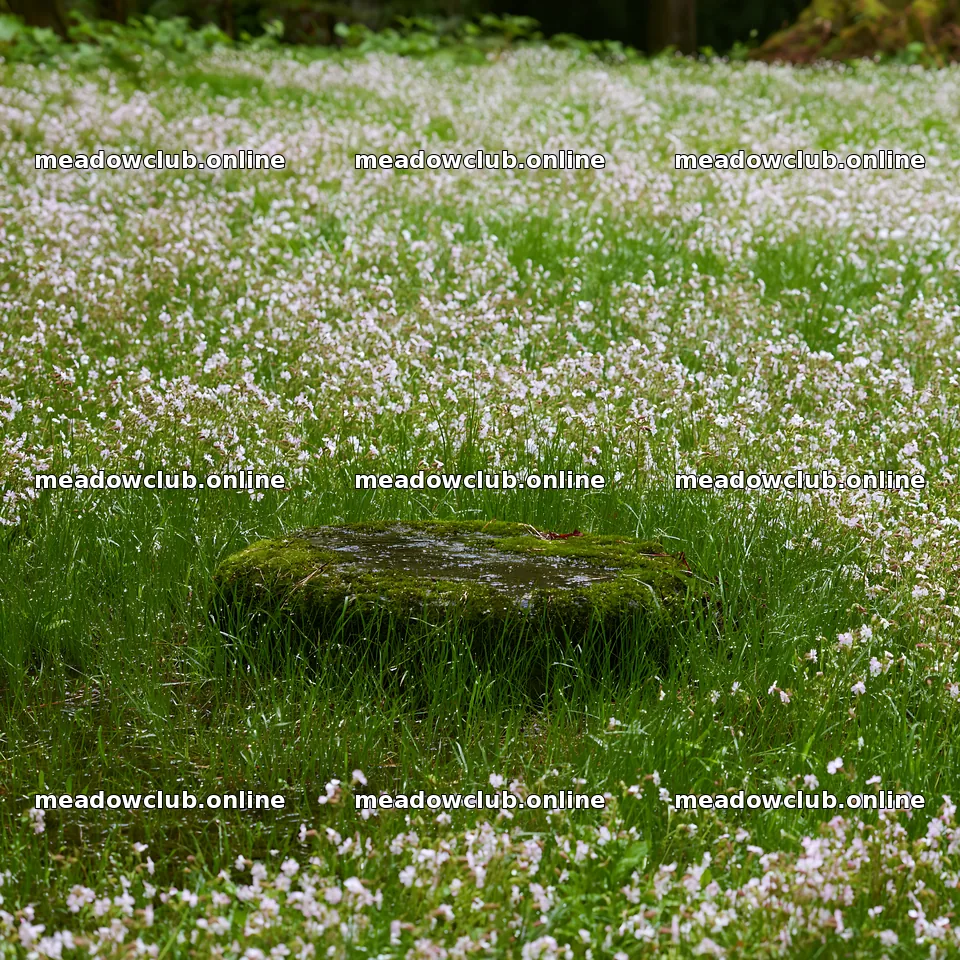 Miyagi spring recovery meadow mossy stone surrounded by flowers – meadow photos 7938x7938
