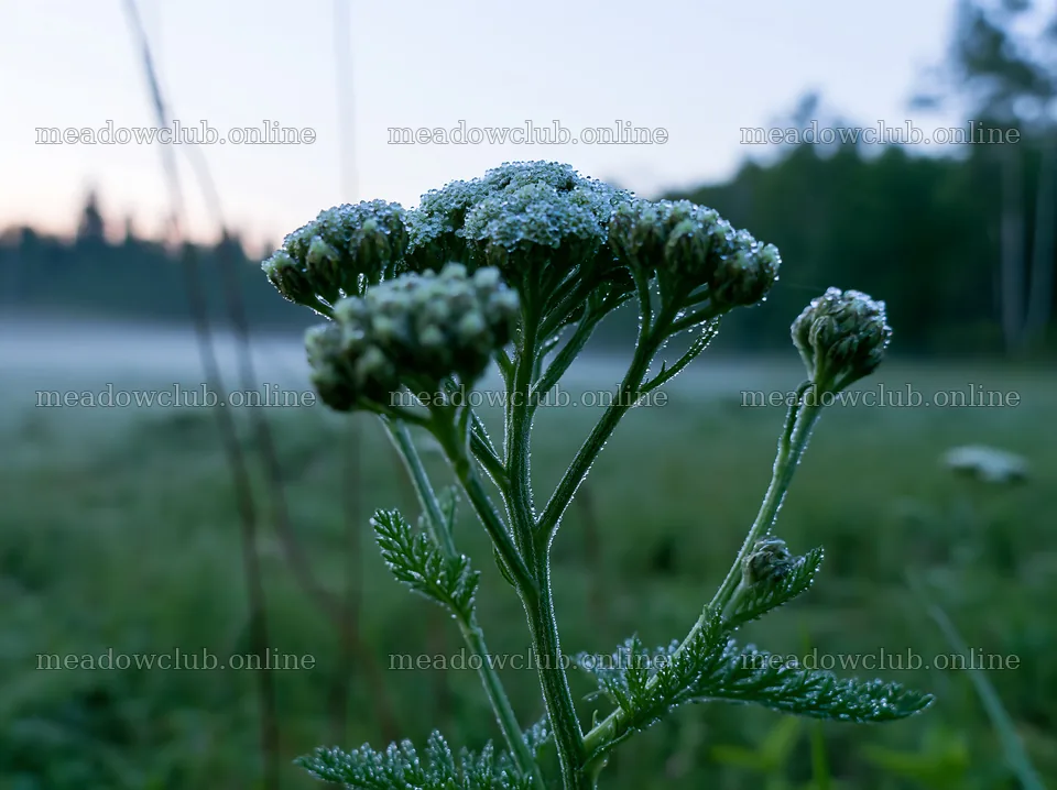 Yarrow meadow bloom in early morning light – meadow photos 9174x6866