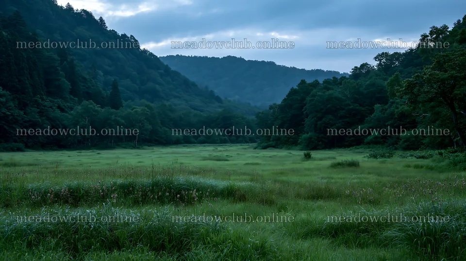 Iwate rain refreshed meadow seedhead foreground – meadow photos 10608x5938