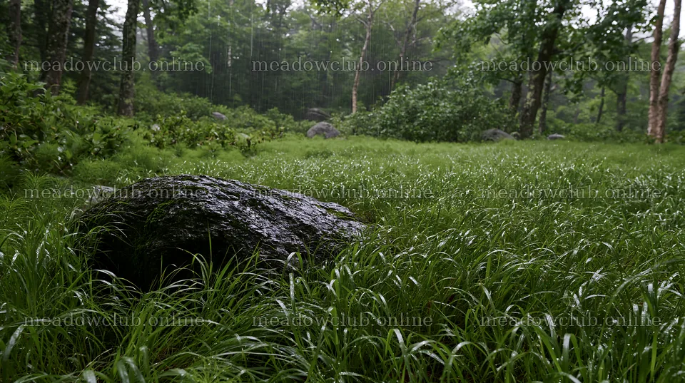 Aomori climate resilient meadow with boulder – meadow photos 10608x5938