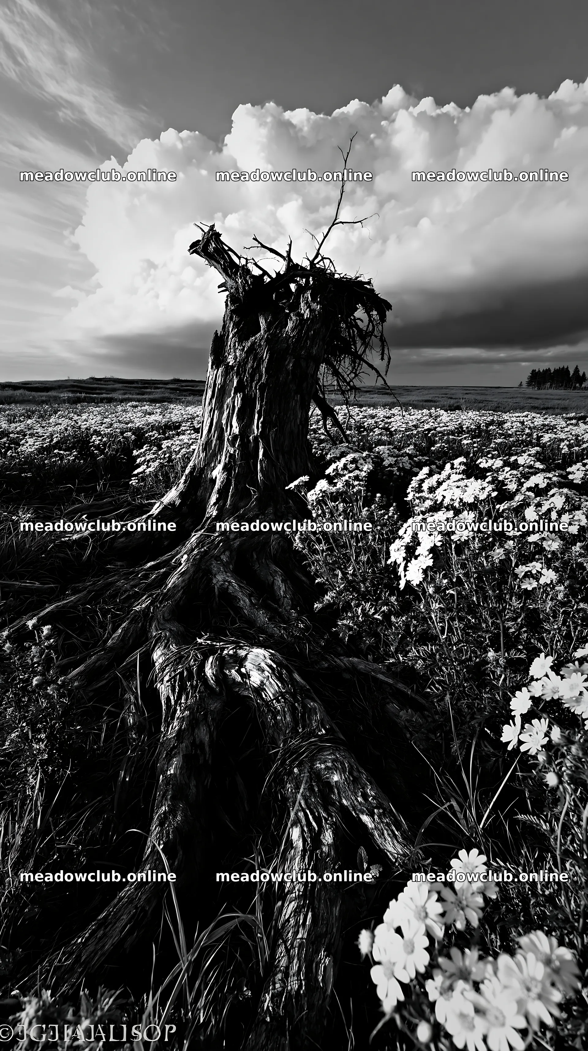 Ishikawa coastal meadow storm washed driftwood in a field – meadow photos 5938x10608