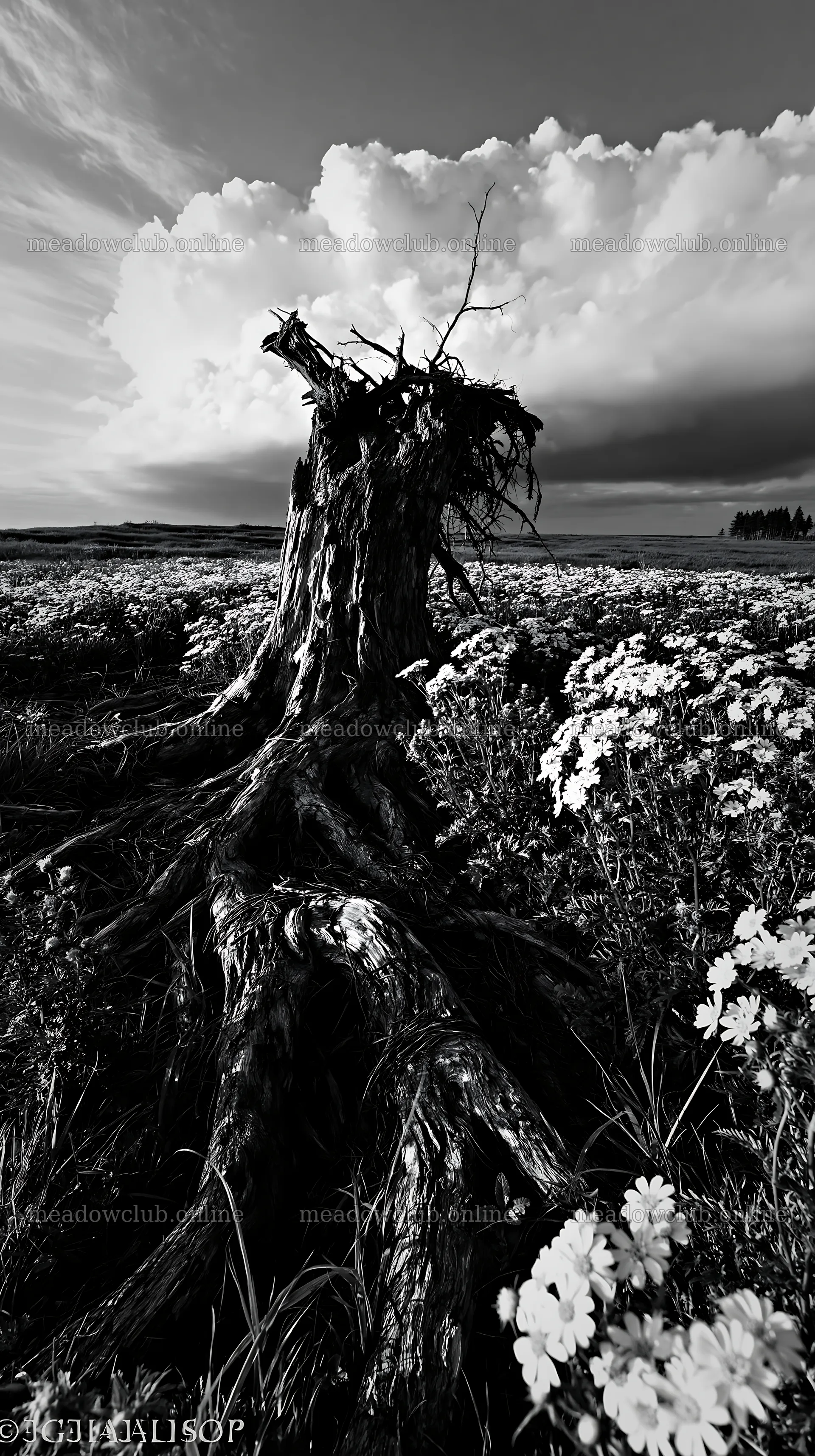 Ishikawa coastal meadow storm washed driftwood in a field – meadow photos 5938x10608