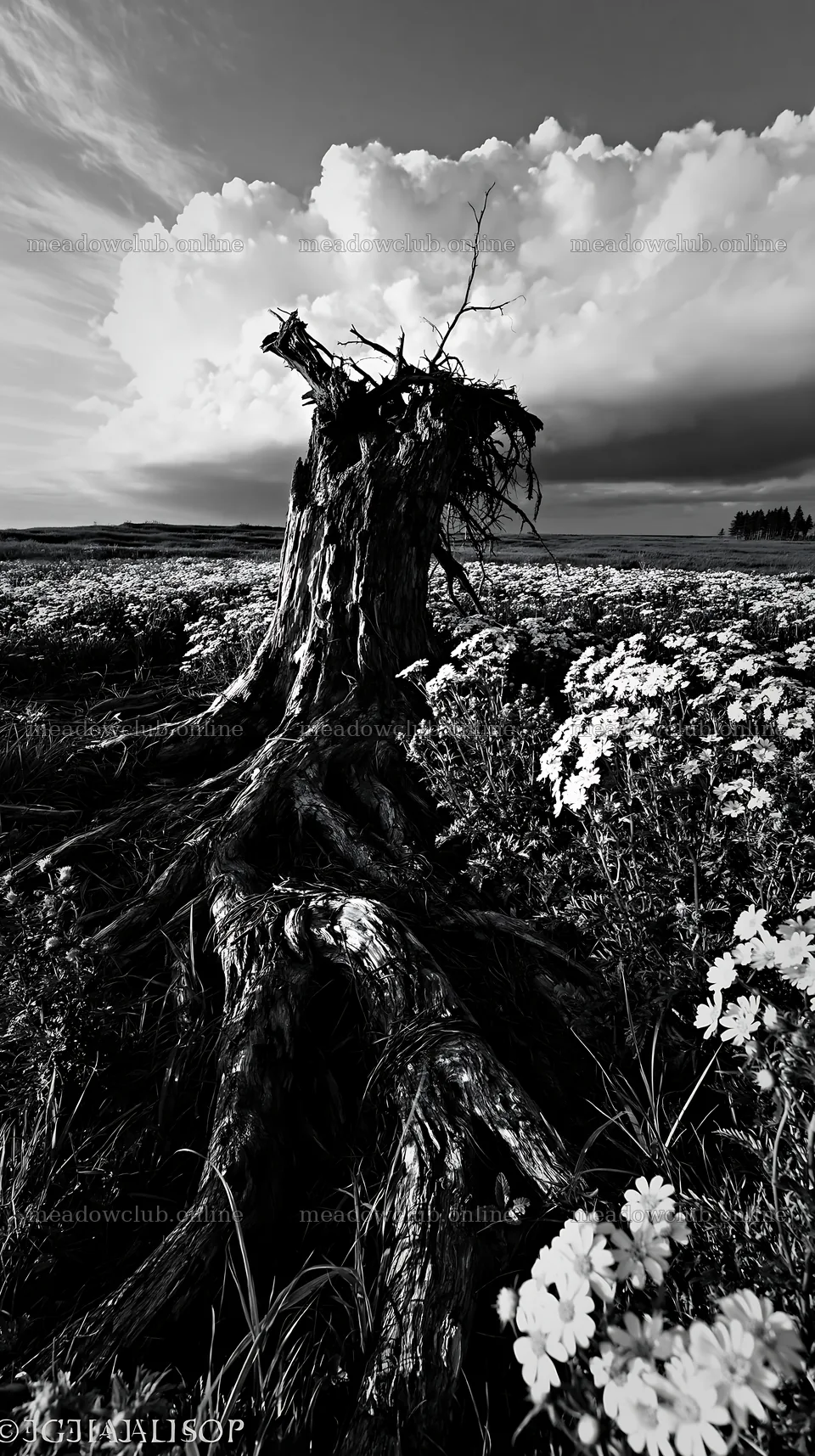 Ishikawa coastal meadow storm washed driftwood in a field – meadow photos 5938x10608