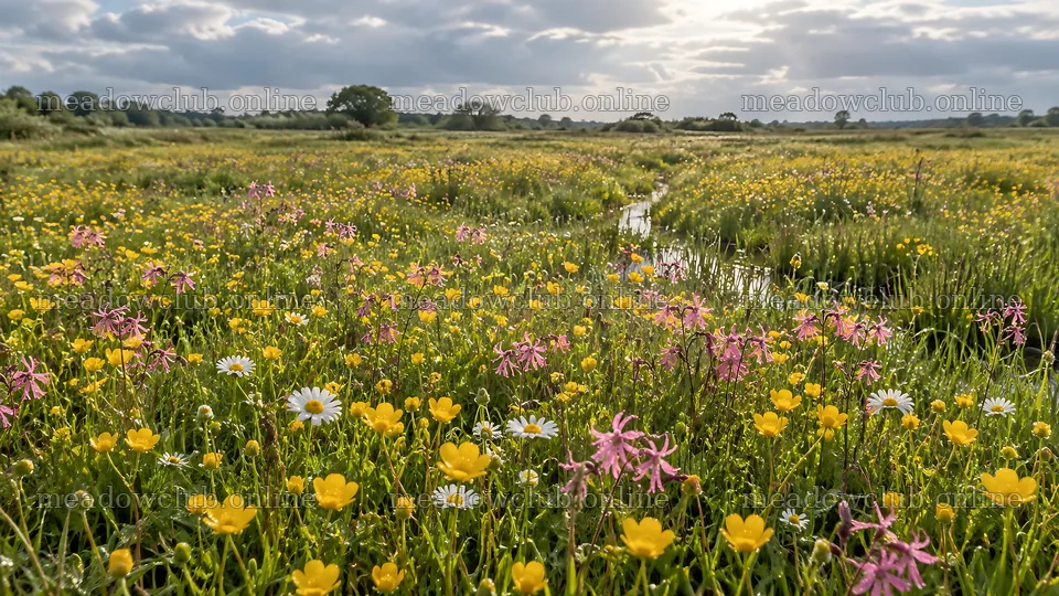Colorful Wildflowers in a Wet Meadow – meadow photos 10324x5812