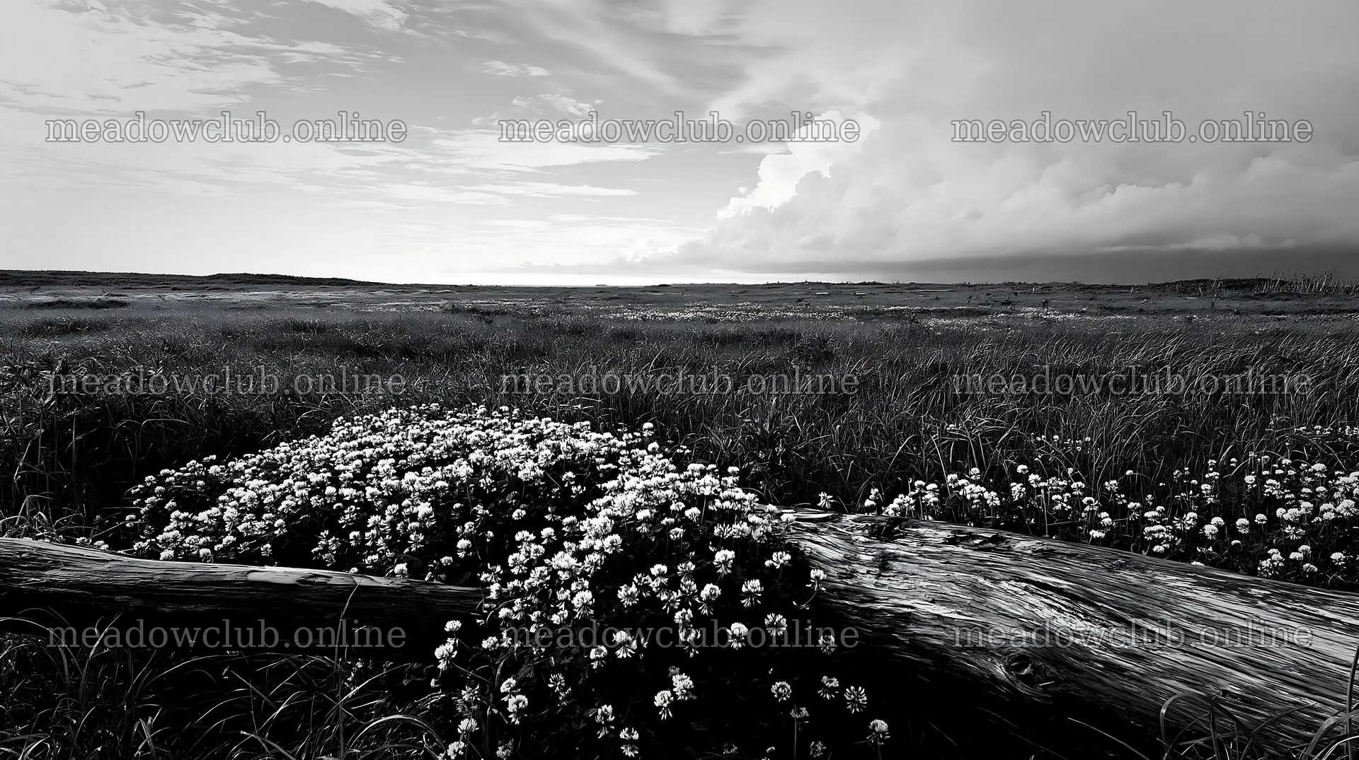 Chiba coastal climate meadow with driftwood and flowering plants – meadow photos 10608x5938