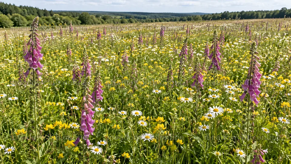 Colorful Wildflowers Across a Sunlit Meadow – meadow photos 10324x5812