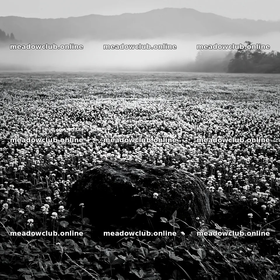 Miyagi spring recovery meadow mossy stone in a misty landscape – meadow photos 7938x7938